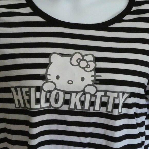 Hello Kitty Striped T-shirt Size 2 - Picture 3 of 5